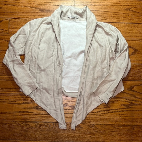 Pharaoh Tan Linen Coastal Business Casual Long Sleeve Jacket A11 - Picture 1 of 4